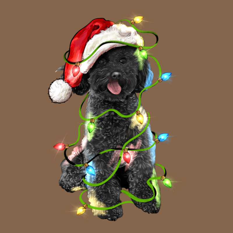 Christmas Black Poodles Dog Premium Tee by LillyAllenDesigns | Teevron