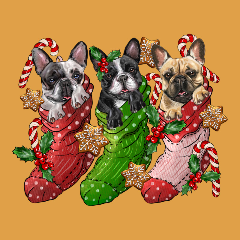 French Bulldog With Christmas Socks Premium Hoodie by FaDigitalArtStudio | Teevron