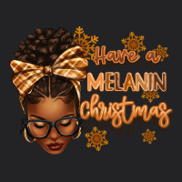 Have A Melanin Christmas Afro Woman Vintage Tee | Teevron
