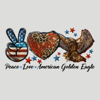 Western Peace Love American Golden Eagle Zipper Hoodie | Teevron