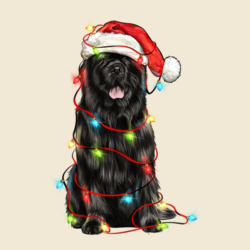 Christmas Newfoundland Dog Premium Tee by LillyAllenDesigns | Teevron