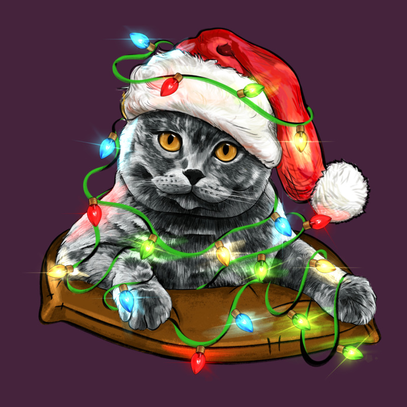 Christmas Scottish Fold Cat Premium Tee by LillyAllenDesigns | Teevron