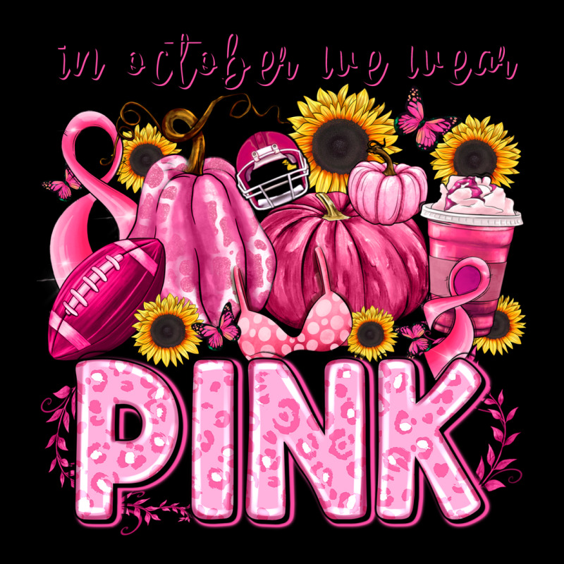 In October We Wear Pink Football Premium Tee by LillyAllenDesigns | Teevron