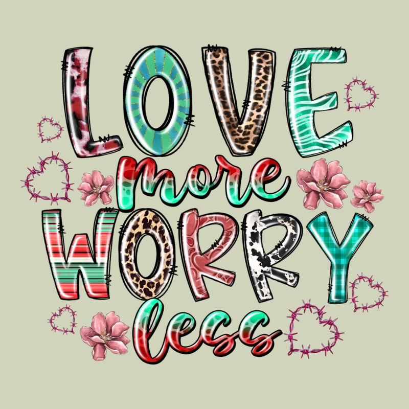 Love More Worry Less Heavyweight Hoodie by RacoonDesign | Teevron