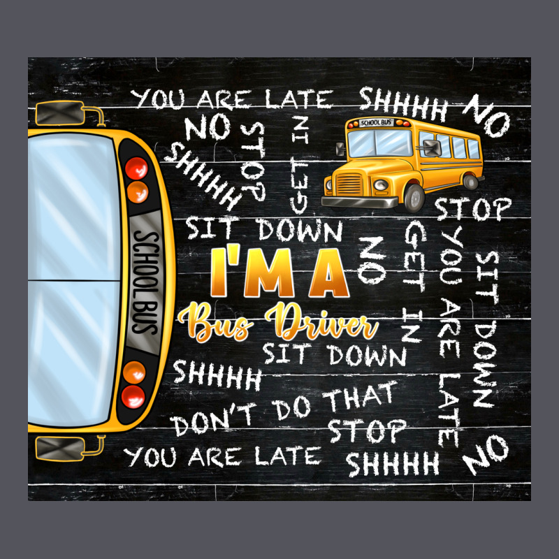 I'm A Bus Driver School Bus Black Vintage Hoodie by TumblerDesignByShophia | Teevron