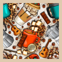 Camping Coffee Cups Marshmallow And Moka Pot With Leopard Seamless Pat Heavyweight Sweatshirt | Teevron