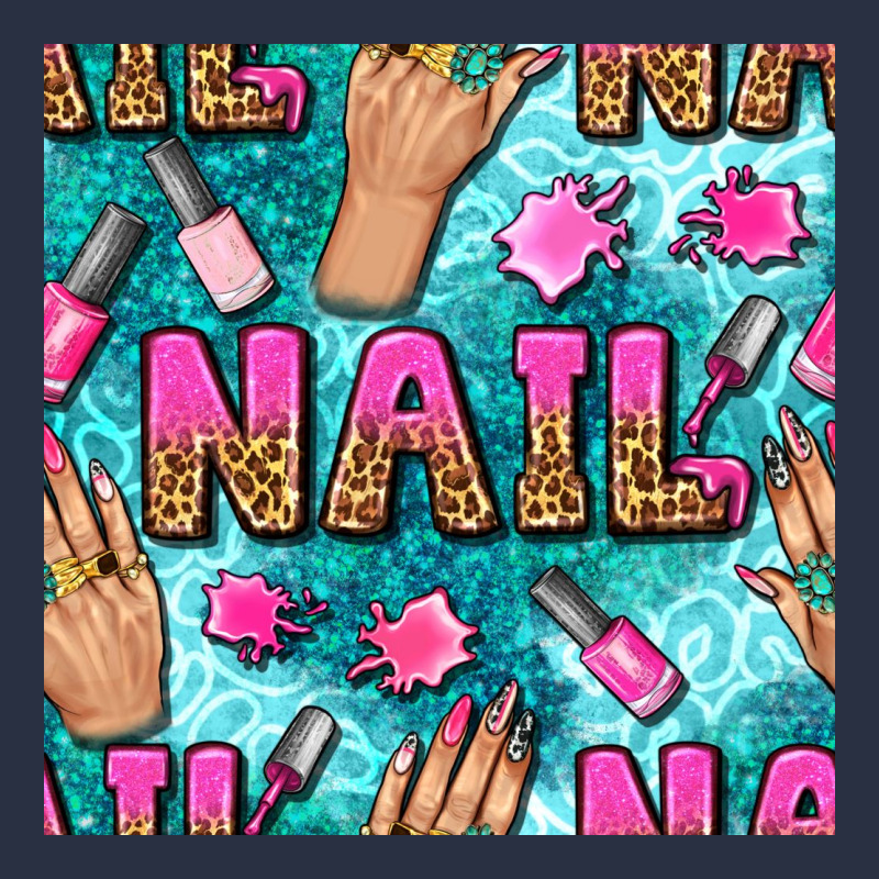 Nail Art Hands And Polish With Turquoise Leopard And Glitter Seamless  Heavyweight Sweatshirt by BundleAndBundleShop | Teevron