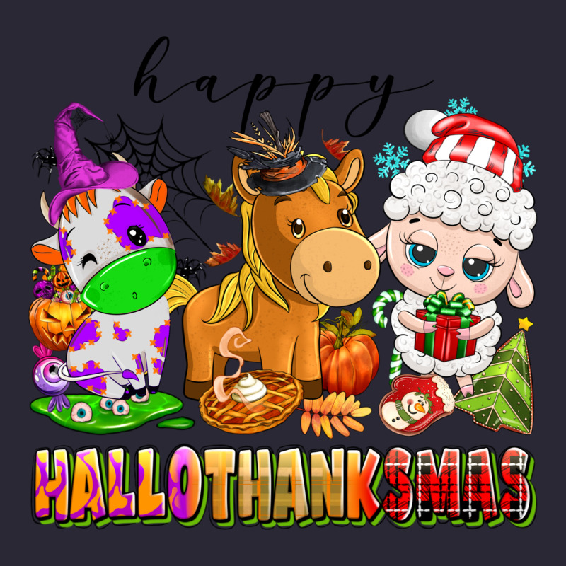 Happy Hallothanksmas Farm Animals Vintage Tee by texasbilliewilder | Teevron