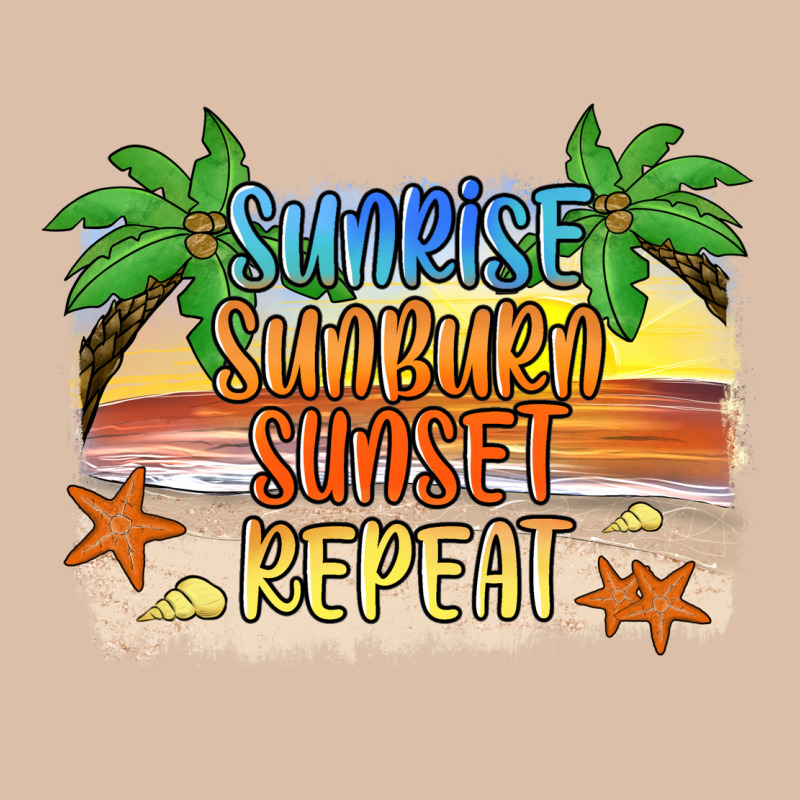 Sunrise Sunburn Sunset Repeat2 Urban Heavy Tee by JahusDesignShop | Teevron