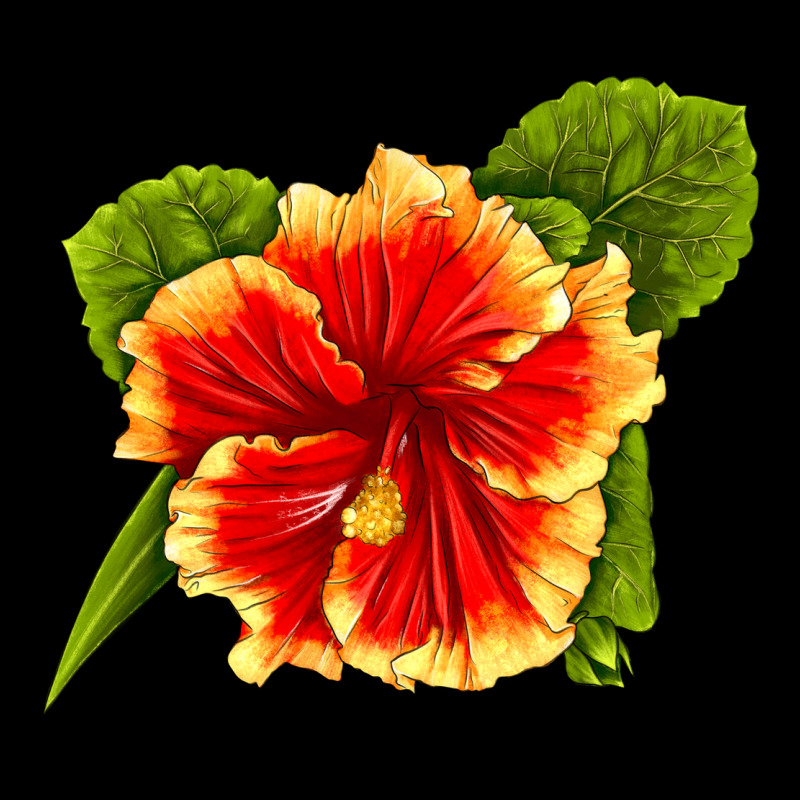 Hawaiian Hibiscus Flower Ladies Tee by LillyAllenDesigns | Teevron