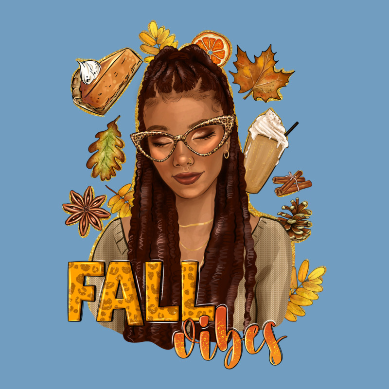 Fall Vibes Afro Woman Urban Heavy Tee by NancyCooperArtShop | Teevron