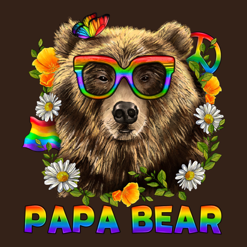 Papa Bear Pride Lgbtq+ Heavy Core Tee by BundleAndBundleShop | Teevron
