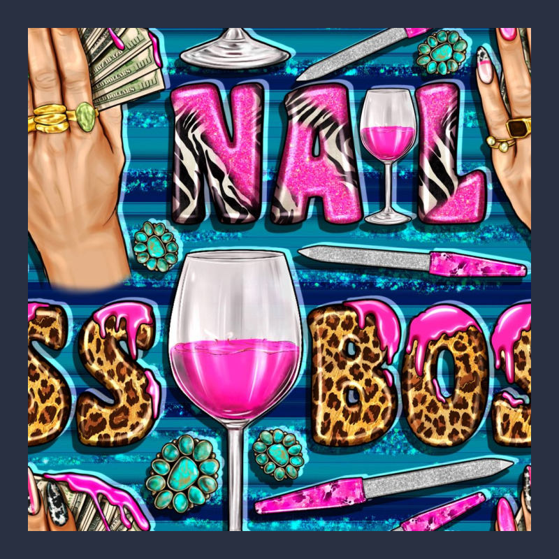 Nail Boss Money Hand And Wine With Gemstone Leopard And Zebra Seamless Heavyweight Sweatshirt by BundleAndBundleShop | Teevron