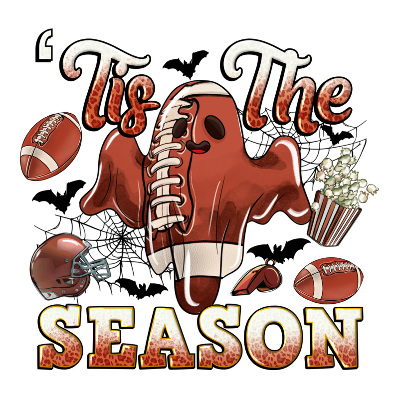 Tis The Season Football Halloween Long Sleeve Tee by CowGirlArtShop | Teevron