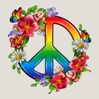 Peace Pride Lgbtq+ And Flowers Heavy Core Tee | Teevron