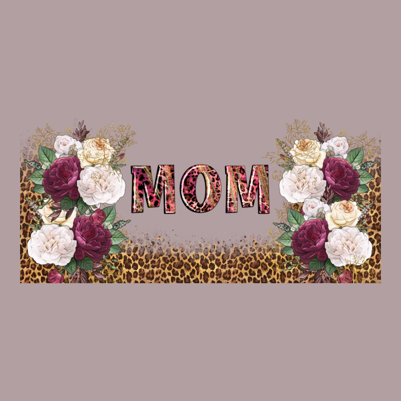 Mom Burgundy Flowers With Leopard Vintage Hoodie by TumblerDesignByShophia | Teevron