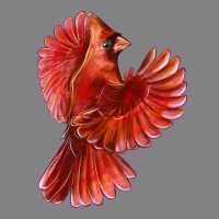 Flying Northern Cardinal Bird Heavyweight Hoodie | Teevron