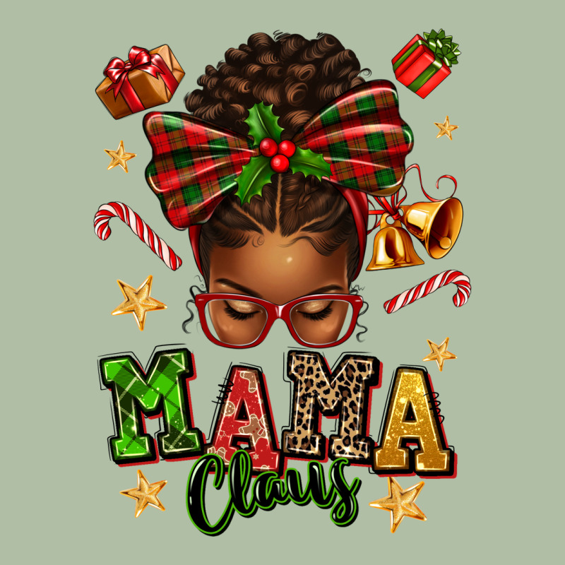 Mama Claus Afro Messy Bun Urban Heavy Tee by texasbilliewilder | Teevron
