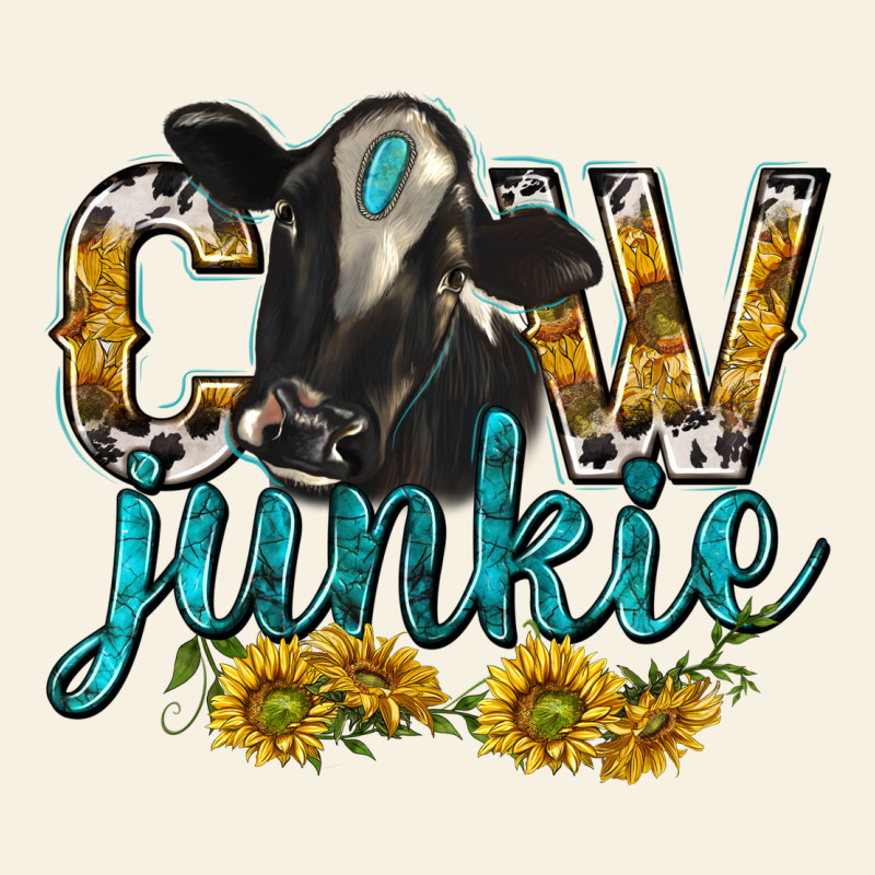 Cow Junkie With Cow Vintage Tee by texasbilliewilder | Teevron