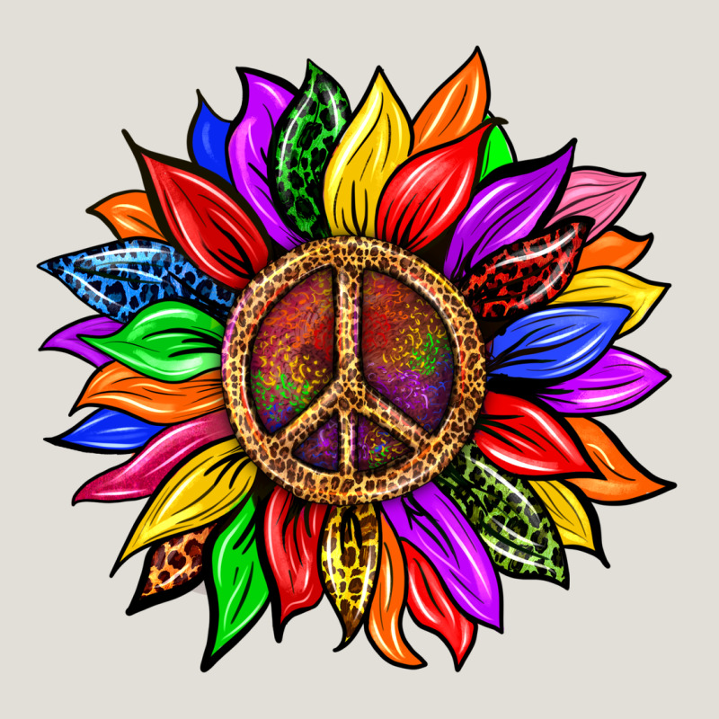 Pride Lgbtq+ Sunflower With Peace Heavy Core Tee by BundleAndBundleShop | Teevron