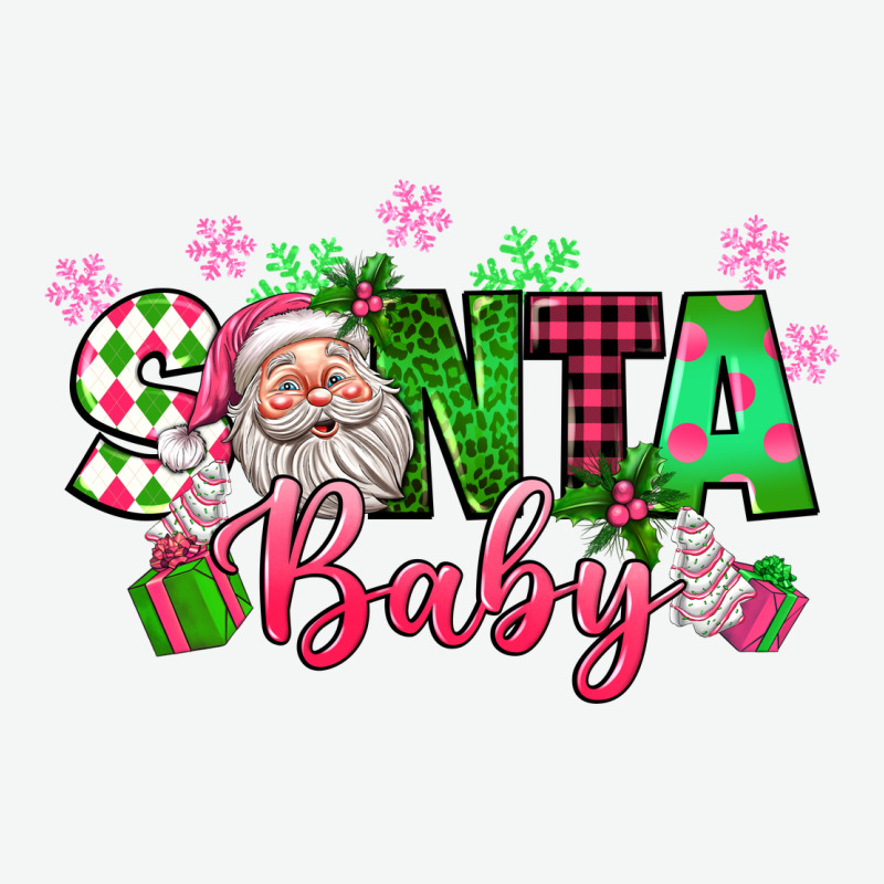 Santa Baby Pink Christmas Urban Heavy Tee by texasbilliewilder | Teevron