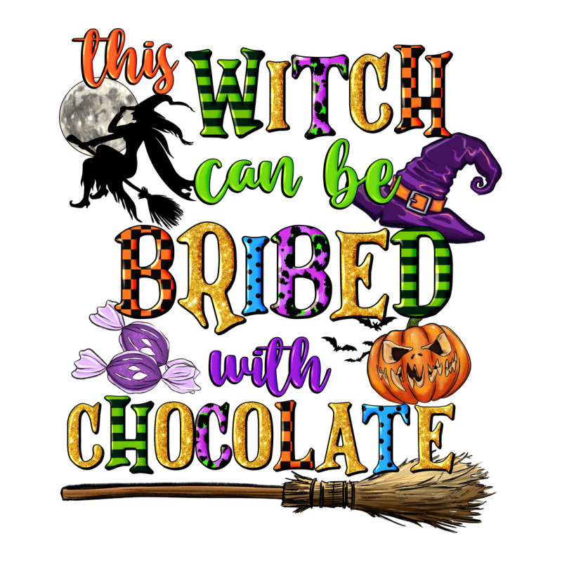 This Witch Can Be Bribed With Chocolate Long Sleeve Tee by CowGirlArtShop | Teevron