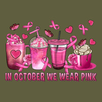 In October We Wear Pink With Breast Cancer Coffee Vintage Tee | Teevron