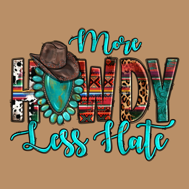 Western More Howdy Less Hate Cowboy Hat Gemstone Vintage Hoodie by HowdyJamesFarm | Teevron