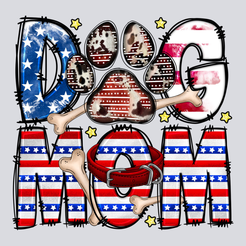 American Dog Mom Zipper Hoodie by CowhideDigitalArt | Teevron