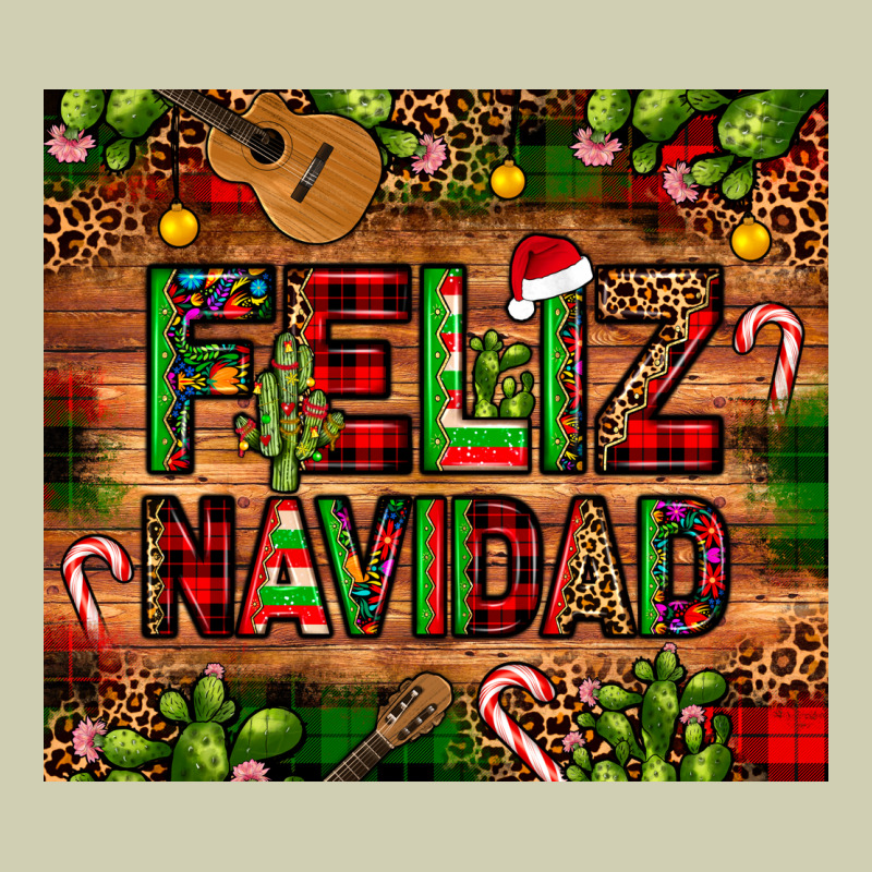 Feliz Navidad Christmas Cactus Leopard Heavy Core Tee by JahusDesignShop | Teevron