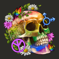 Pride Skull And Transgender Symbol With Peace Heavy Core Tee | Teevron
