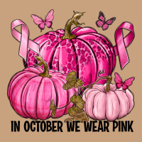 In October We Wear Pink With Pumpkin Vintage Tee | Teevron