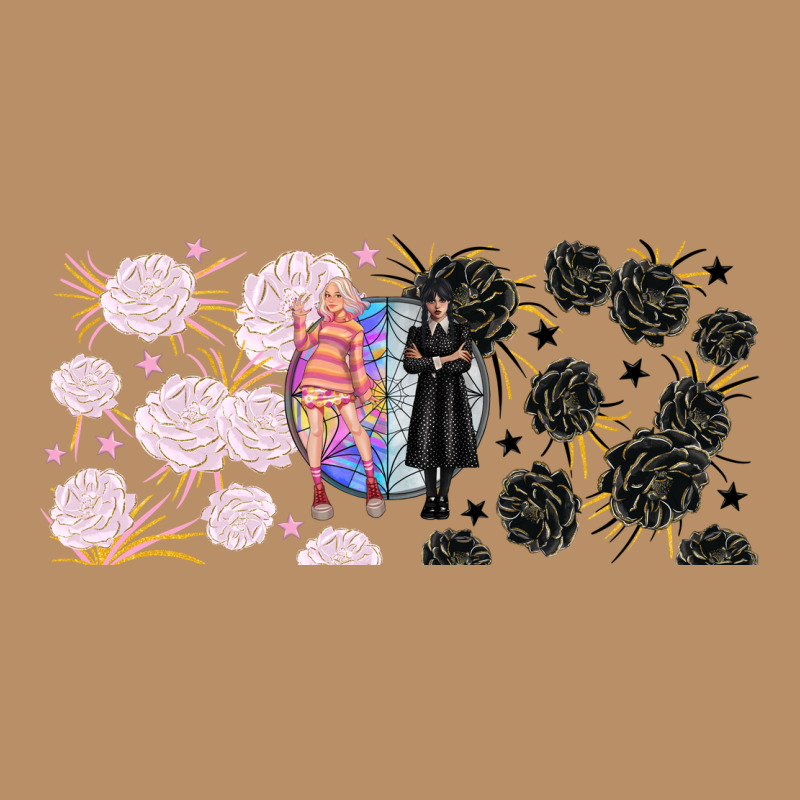 Gothic Girl And Colorful Girl Best Friends With Vintage Hoodie by TumblerDesignByShophia | Teevron