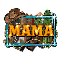 Mama Cowboy Western Font Cactuslove Mom Premium Tee | Teevron