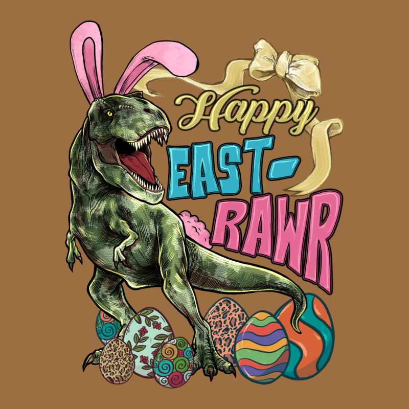 Happy Easter Day T-rex Vintage Tee by NancyCooperArtShop | Teevron