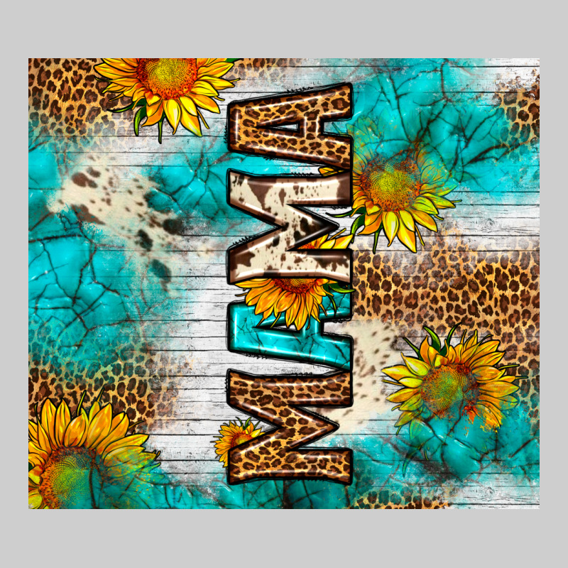 Mama Leopard Sunflower Premium Tee by LillyAllenDesigns | Teevron