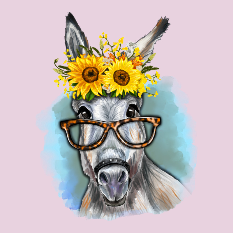 Sunflower Glasses Donkey Ladies Tee by RanaPortraitStore | Teevron