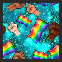 Pride Lgbtq Hands With Flag Seamless Pattern Heavy Core Tee | Teevron