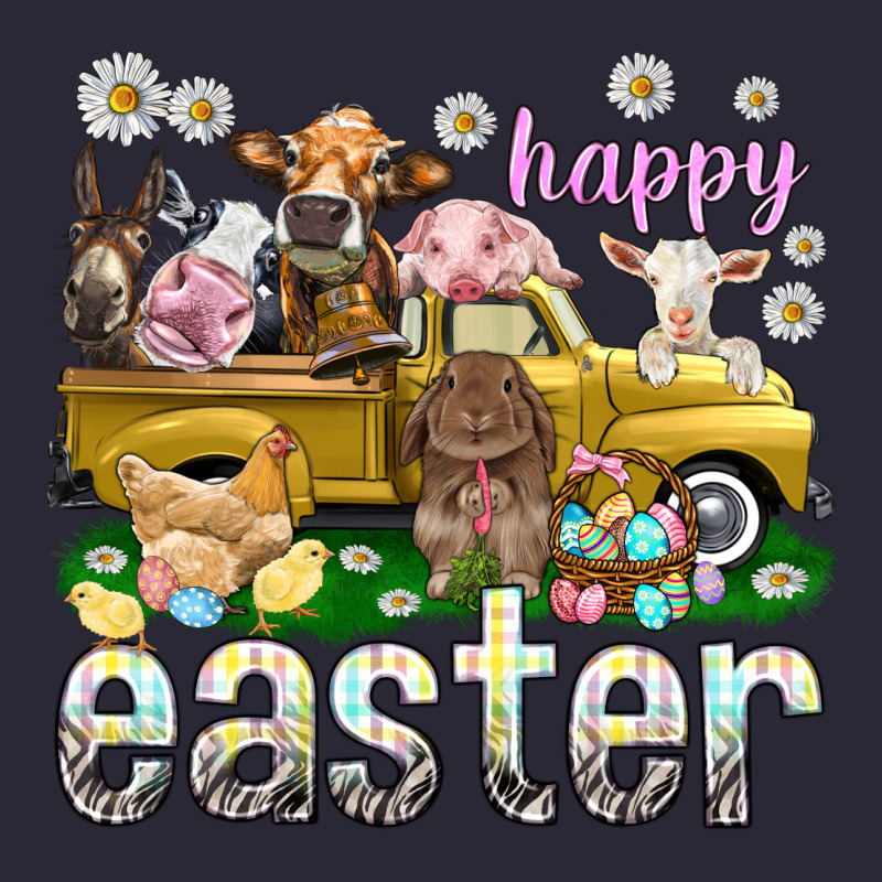 Happy Easter Truck With Farm Animals Vintage Tee by NancyCooperArtShop | Teevron
