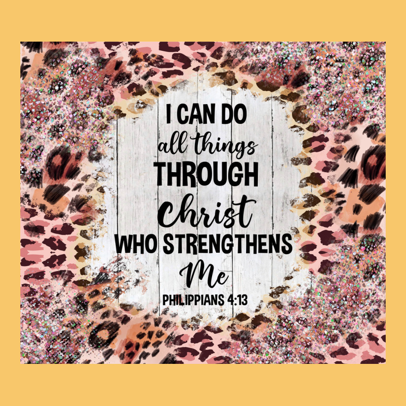 I Can Do All Things With Leopard And Glitter Vintage Hoodie by TumblerDesignByShophia | Teevron