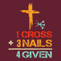 Vintage 1 Cross 3 Nails Forgiven Christian Easter Gift Classic Tee | Teevron