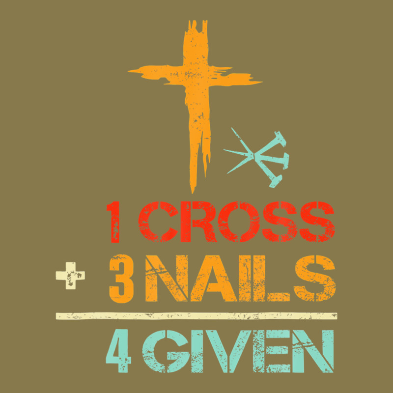 Vintage 1 Cross 3 Nails Forgiven Christian Easter Gift Premium Hoodie by lanVoArt | Teevron