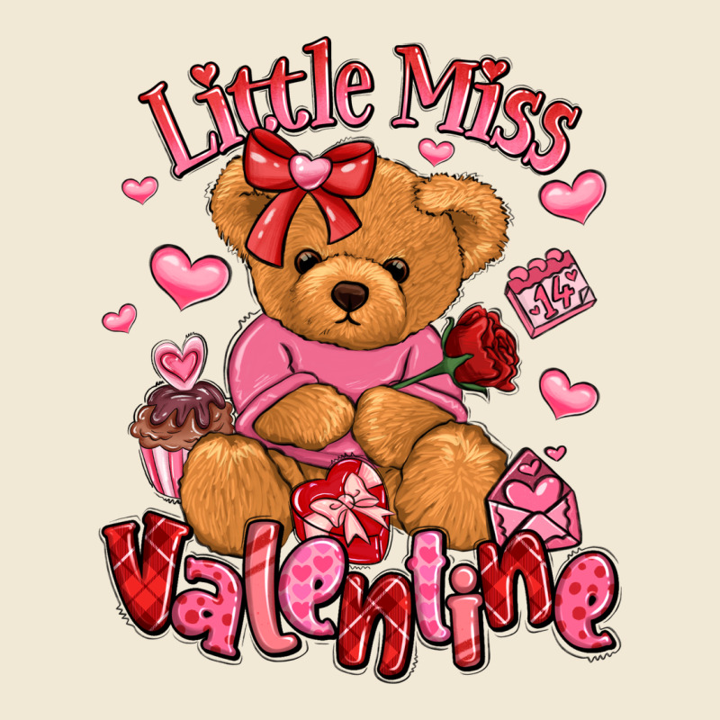 Little Miss Valentine Teddy Bear Premium Tee by LillyAllenDesigns | Teevron