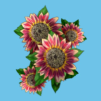 4 Crimson Blaze Sunflower Premium Sweatshirt | Teevron