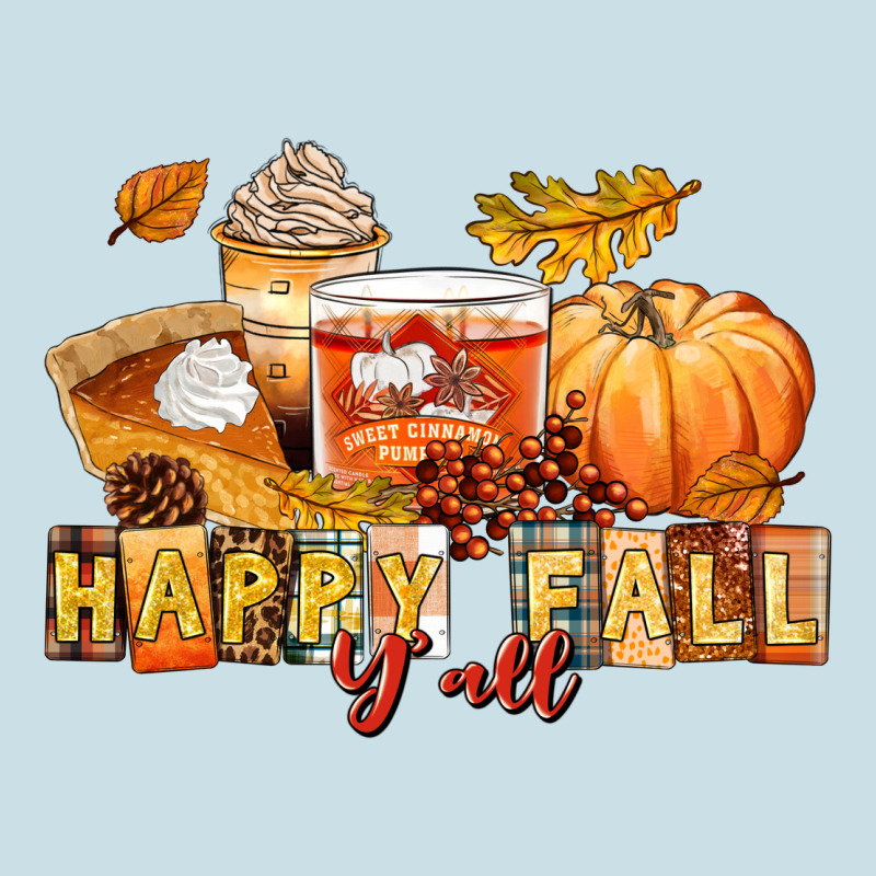 Happy Fall Y'all Ladies Tee by LillyAllenDesigns | Teevron