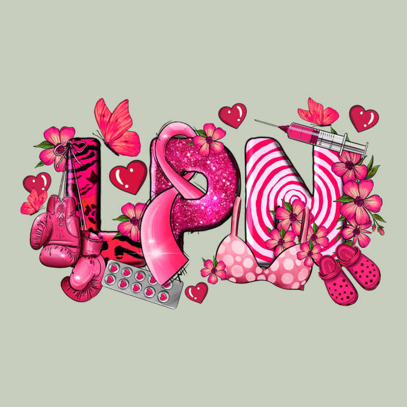 Lpn Breast Cancer Certified Nursing Assistant Ladies Tee by LillyAllenDesigns | Teevron