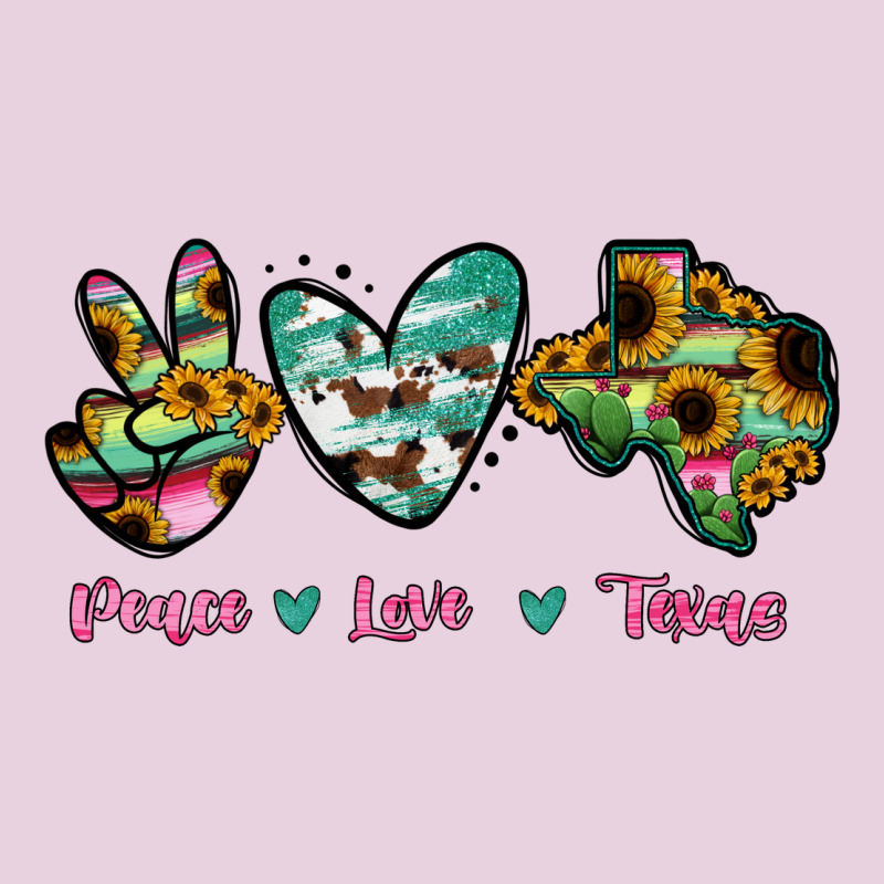 Peace Love Texas Ladies Tee by RanaPortraitStore | Teevron