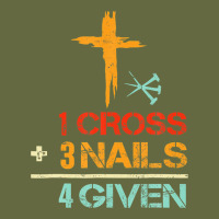 Vintage 1 Cross 3 Nails Forgiven Christian Easter Gift Long Sleeve Tee | Teevron