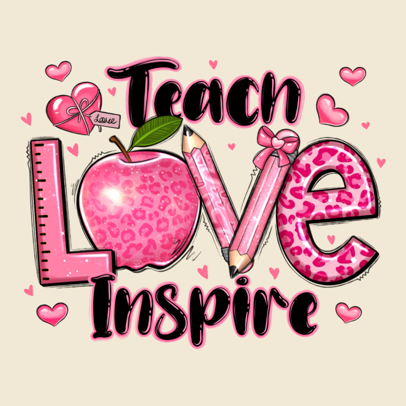 Teach Love Inspire Teacher Valentines Day Premium Tee by LillyAllenDesigns | Teevron