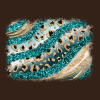 Turquoise Glitter Background Heavy Core Tee | Teevron